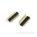 Conector de clavija de 1,0 mm, fila única, negro, 12 pines